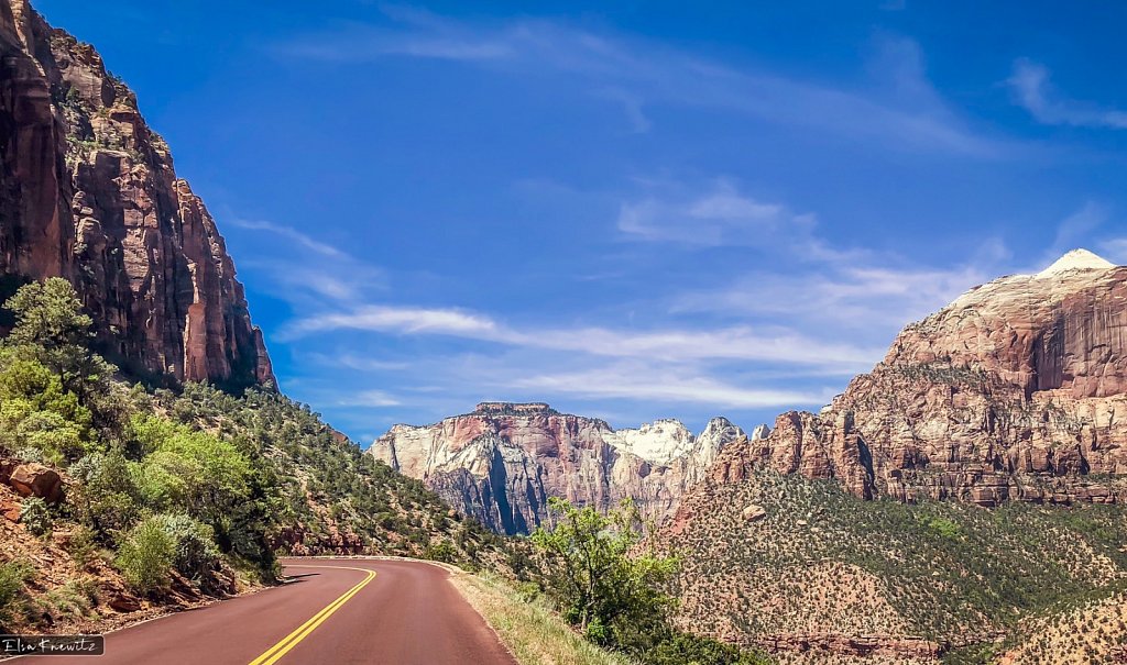 Exiting Zion Park